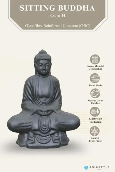 Product image of the product “Glass fiber - Sitting buddha 85cm ”